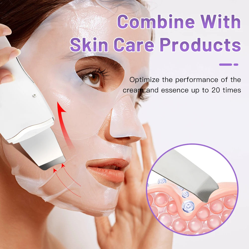 Ecobelle™︎ - Depurador y Exfoliante Facial Ultrasónico con vibración