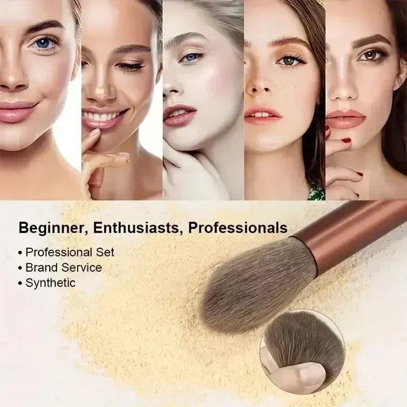 Ecobelle™︎ - Set de Brochas de Maquillaje Profesional – 13 Piezas