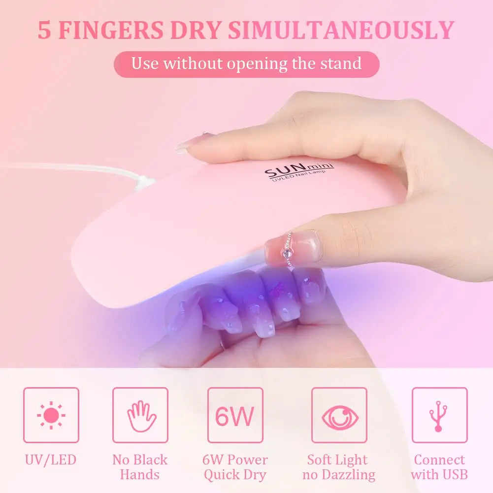 Ecobelle™︎ - Lampara Secado De Uñas Con Luz UV/LED