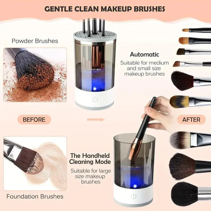 Ecobelle™︎ - Limpiador De Brochas De Maquillaje Eléctrico