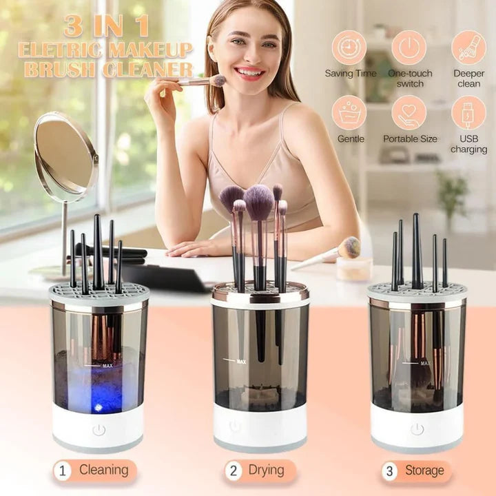 Ecobelle™︎ - Limpiador De Brochas De Maquillaje Eléctrico